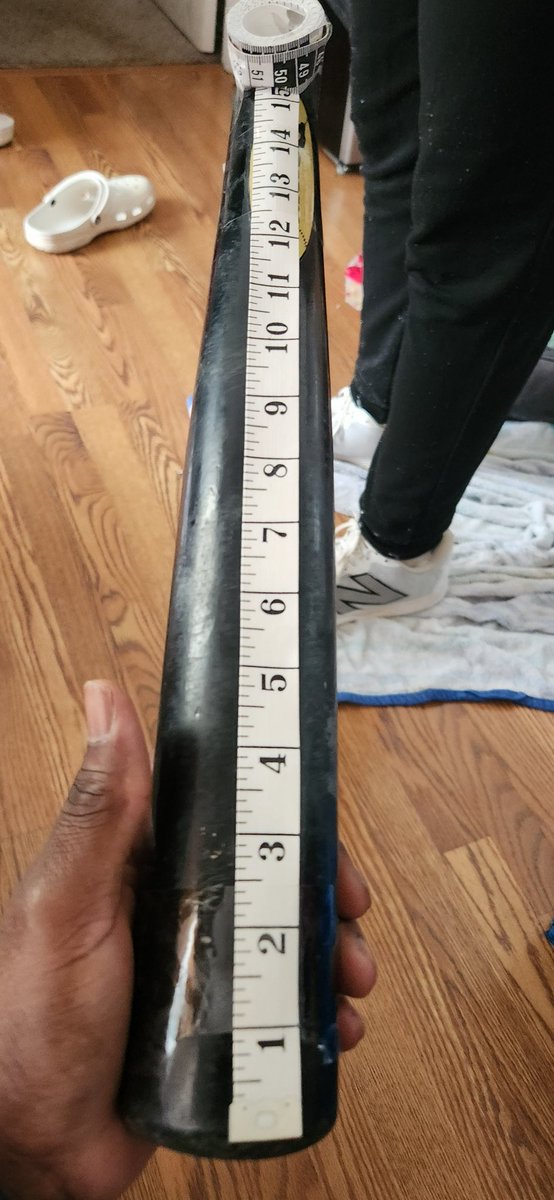 Addison7B's tweet photo. @JohnAhrensWSOC9 when you got to be creative because you can't find your ruler!!  University city area https://t.co/cQMedXpRBi
