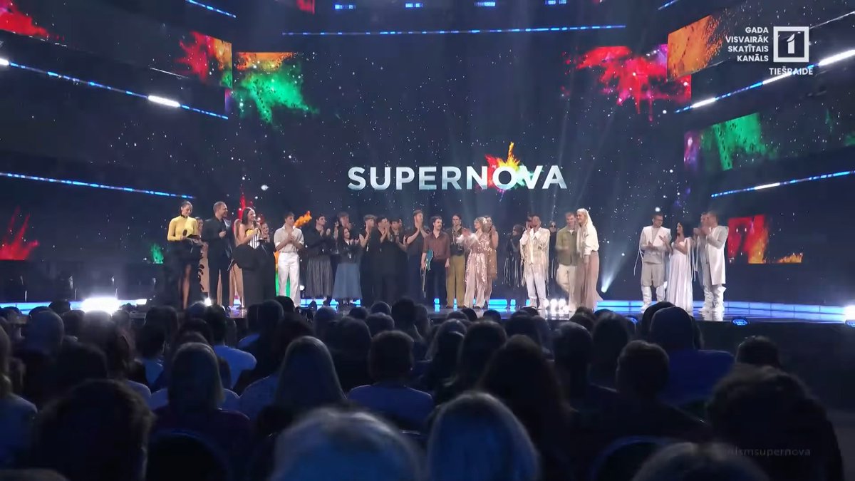 ESCdiscord's tweet photo. 🇱🇻 After the first semi-final, five artists have qualified to the final of Supernova 2026: De Mantra, Elpo, Emilija, Kautkaili and Tikasha Sakama.

Five more finalists will be chosen next week, and then a wildcard may be awarded to the best non-qualifier. https://t.co/RufI64REtw