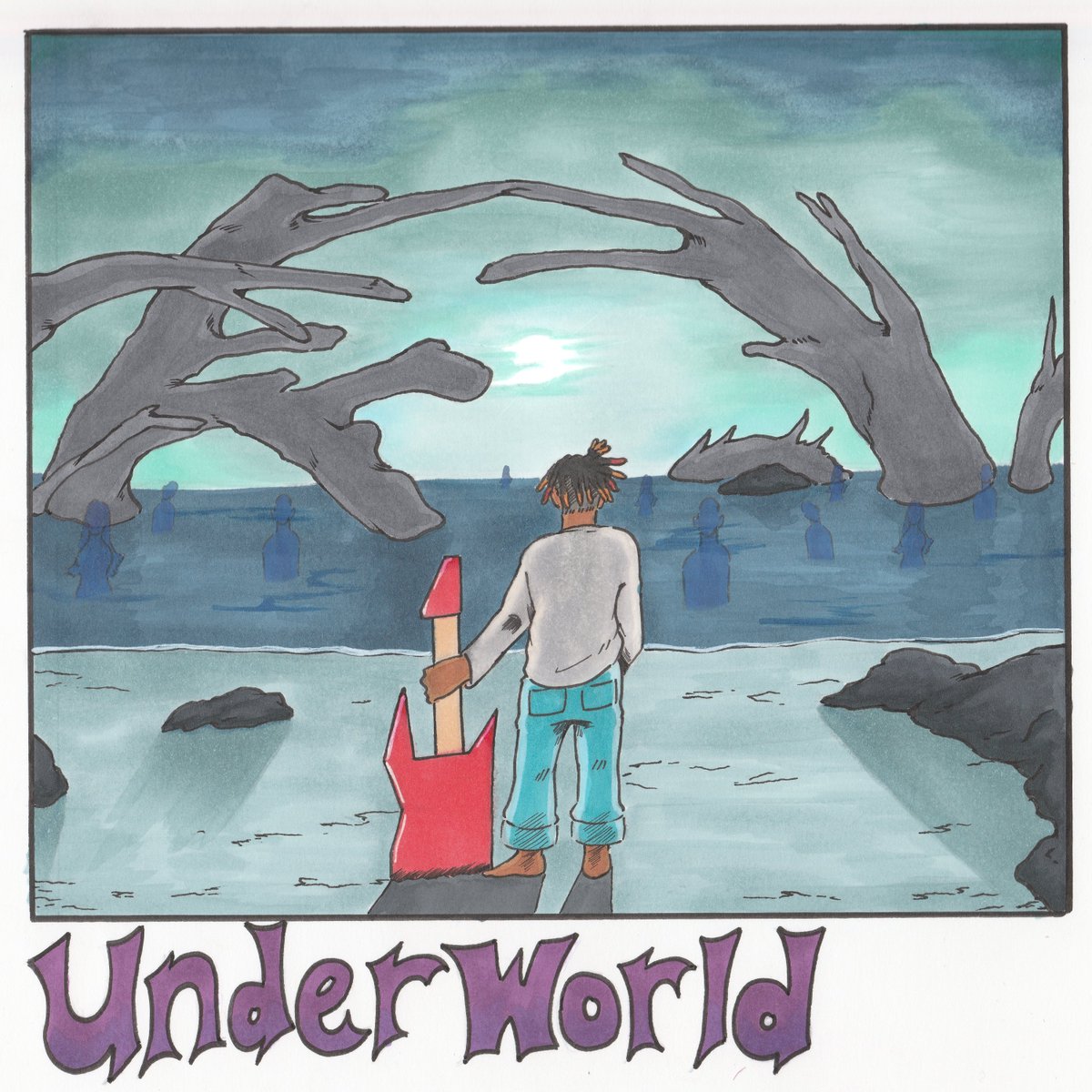 majinboof's tweet photo. Juicewrld - underworld (imajined) https://t.co/7QIFieIBuE
