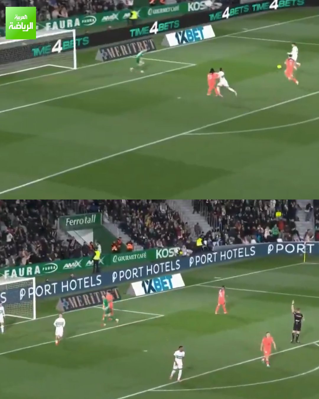 إلتشي يسجل التعادل لكن الهدف يلغى بداعي التسلل. إلتشي 1 برشلونة 2. الدوري الإسباني. مارتينيز فاليرو 