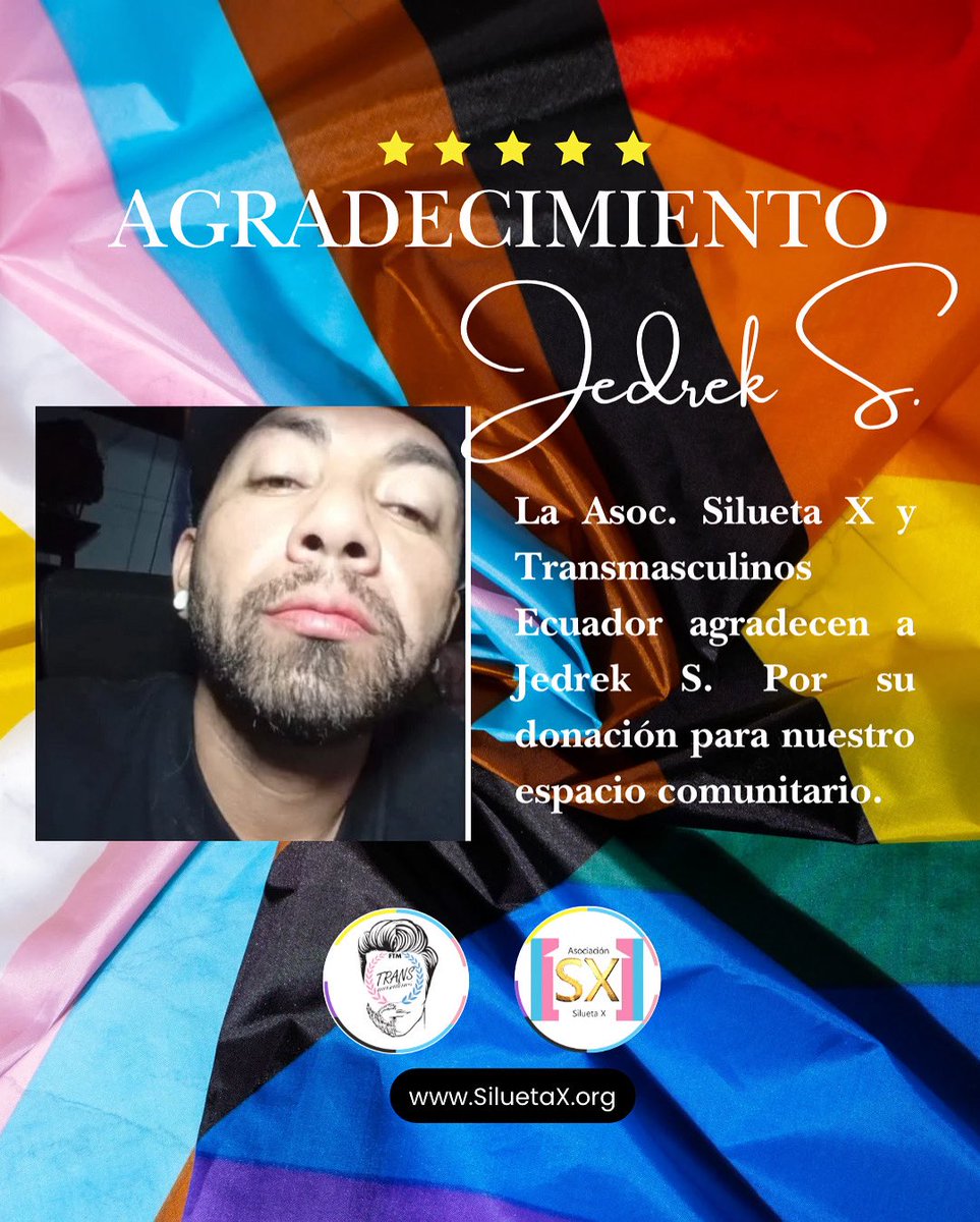 ¡Construir comunidad es un acto de resistencia y amor! 🏳️‍🌈🏳️‍🌈🏳️‍⚧️✨

A las juventudes les decimos: No están solos. Estamos creando lugares donde ser tú mismo no solo es posible, sino celebrado. Sigamos tejiendo redes de apoyo que salven vidas.

🤜🤛

#SiluetaX #TransmasculinosEcuador
