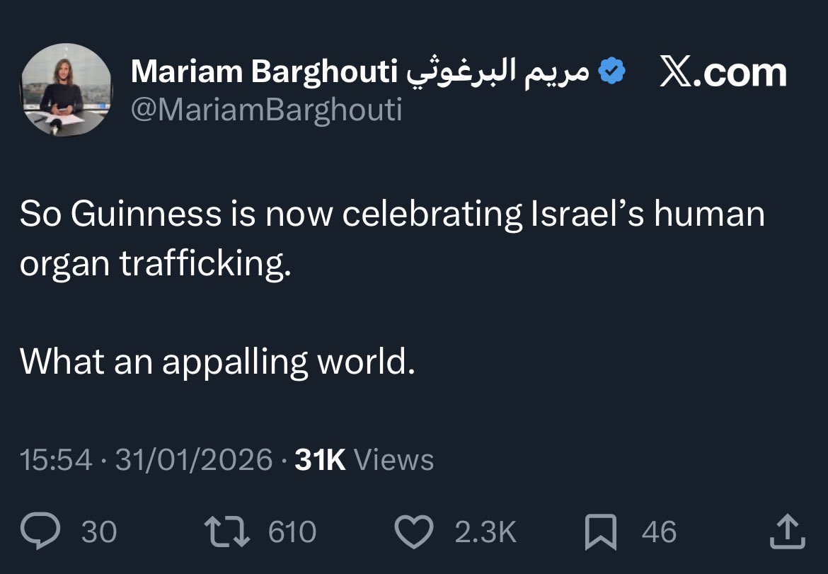 A charity celebrated 2,000 Israelis who voluntarily gave a kidney to someone else in need. Those people were at a ceremony in Jerusalem last week - Guinness accepted the record.

This is the pro-Pal response to it.

It must get exhausting for them to lie so continuously.