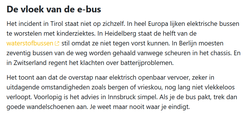 Miss_Royal73's tweet photo. De vloek van de E-bus. 😅🚌

De gloednieuwe #elektrische bussen van fabrikant #MAN blijken een softwarefout te hebben die specifiek optreedt bij het #klimmen. Zodra de helling te steil wordt knijpt de software het vermogen af. 😎

Halverwege de steile Schusterbergweg in #Tirol stopte de bus daardoor. Niet voor een halte, maar omdat hij het  simpelweg niet meer trekt. De passagiers moesten de berg verder zelf oplopen... Dit scenario is inmiddels al een aantal keer voorgevallen én er zijn nog veel meer incidenten in Europa, zie de afbeelding. 

Ook hier zijn daarom, net als in #Groningen, inmiddels #dieselbussen ingezet. 😂😂

https://t.co/UqGAgW6NHj