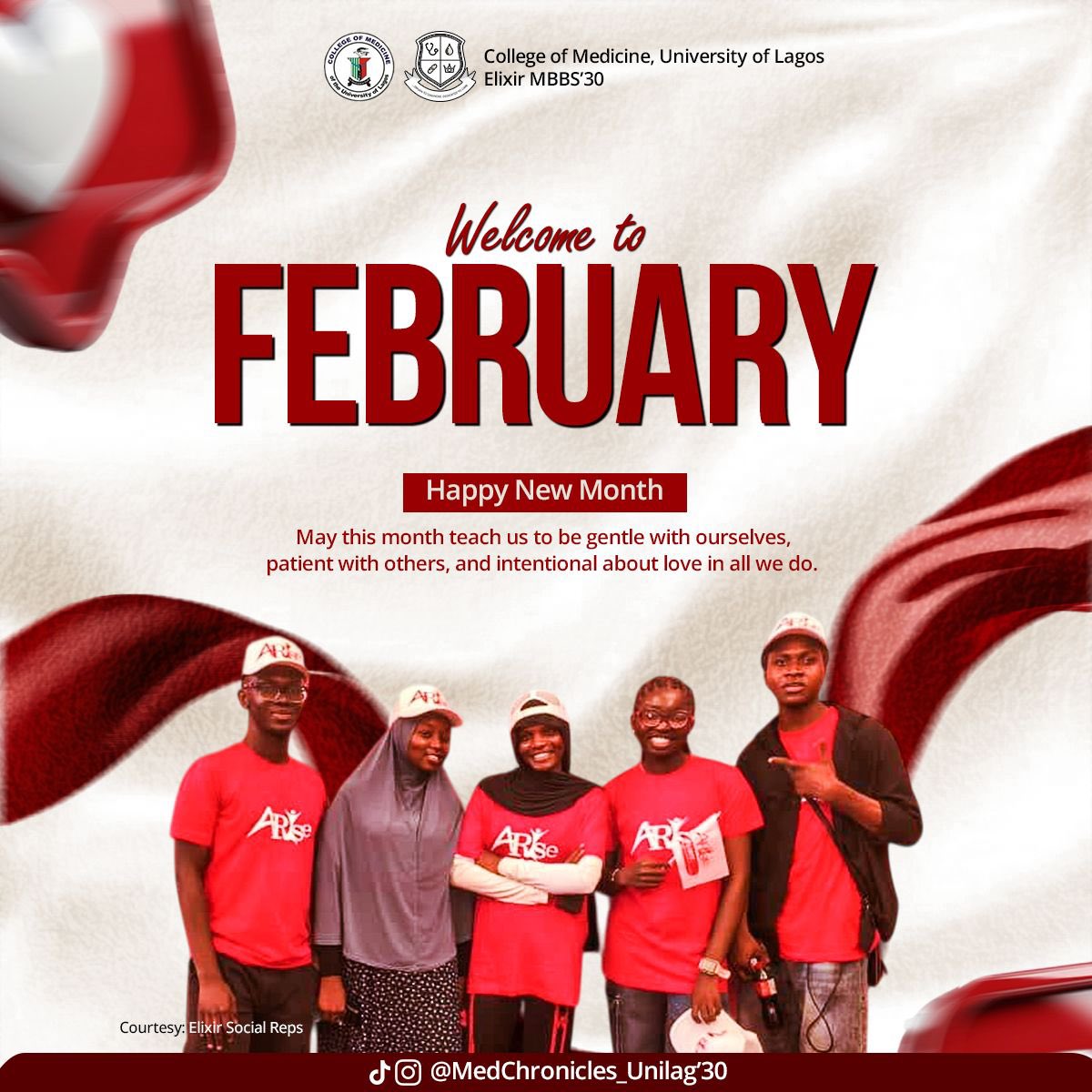 Elixir2k30's tweet photo. Happy New Month, Elixirs! ✨

A fresh month to chase goals, create memories, and shine together💞 📚🗃️

#ClassElixir #unilag #MedTwitter https://t.co/SM4n2AugIP