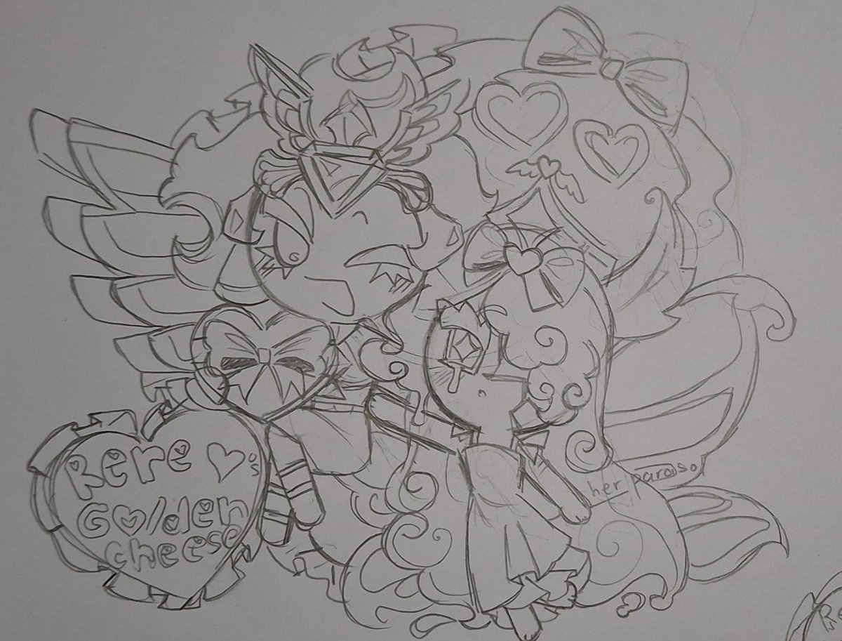 _ladymoonyy's tweet photo. How do we feel abt #goldenswan sketch valentine art 🥹 https://t.co/ighbwMqAEs