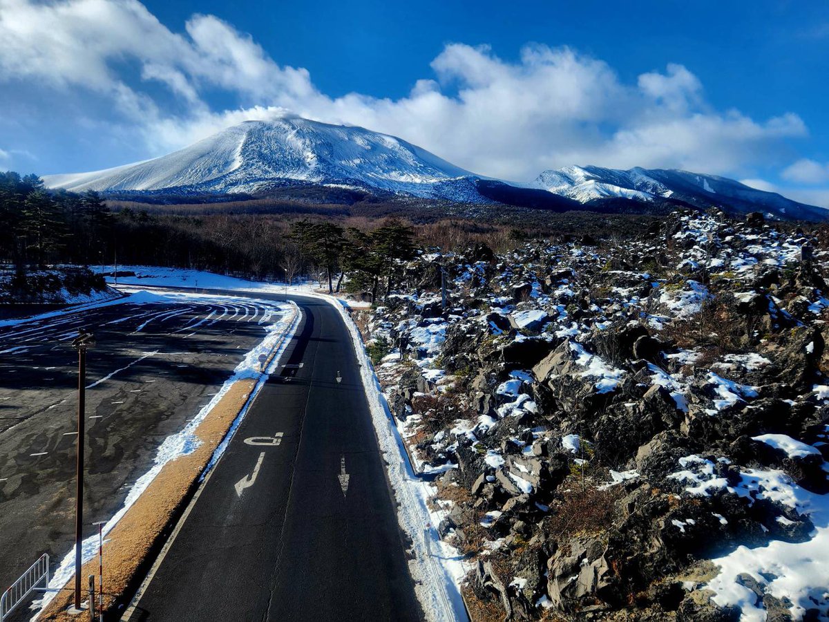 2026年2月1日（日）晴れ-4℃ 浅間山山頂まで見える天候となりました