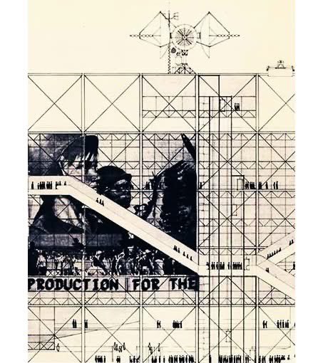 En julio de 1971, el jurado del concurso internacional para el nuevo Centro Pompidou, presidido por Jean Prouvé, premió el proyecto de Renzo Piano, Richard Rogers, Gianfranco Franchini y Ove Arup &amp; Partners.

Exposition Concours Beaubourg 1971
Une mutation de l'architecture.