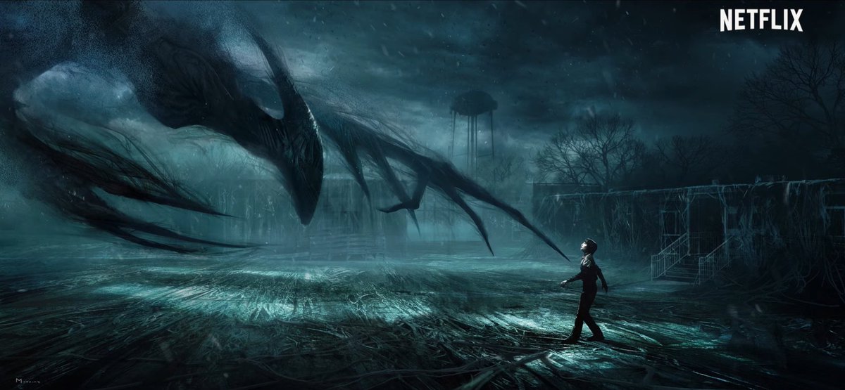 miwiseheart's tweet image. the art concept for the mind flayer is fucking amazing i miss when stranger things was a real show and not a fucking joke