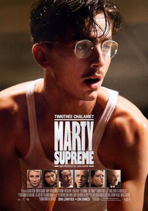 ManuelCoboJD's tweet photo. MartySupreme es la confirmación de Thimothée Chalamet como el mejor actor de su generación. Sostiene una película llena de caos, incertidumbre, estafas, humillaciones, violencia y felicidad. En la talentosa tradición de directores judíos hablando de judíos en USA. https://t.co/c3hPX3t5zB