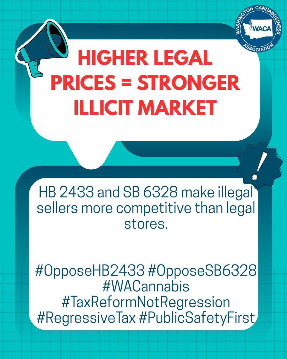 WaCannabusiness's tweet photo. #OpposeHB2433
#OpposeSB6328
#WACannabis
#TaxReformNotRegression
#RegressiveTax
#PublicSafetyFirst https://t.co/9awGsY0p3y