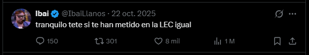 sporefan01's tweet photo. La de perder contra el equipo "troll" como sienta mr beast wannabe https://t.co/kcsqk3x0Gq