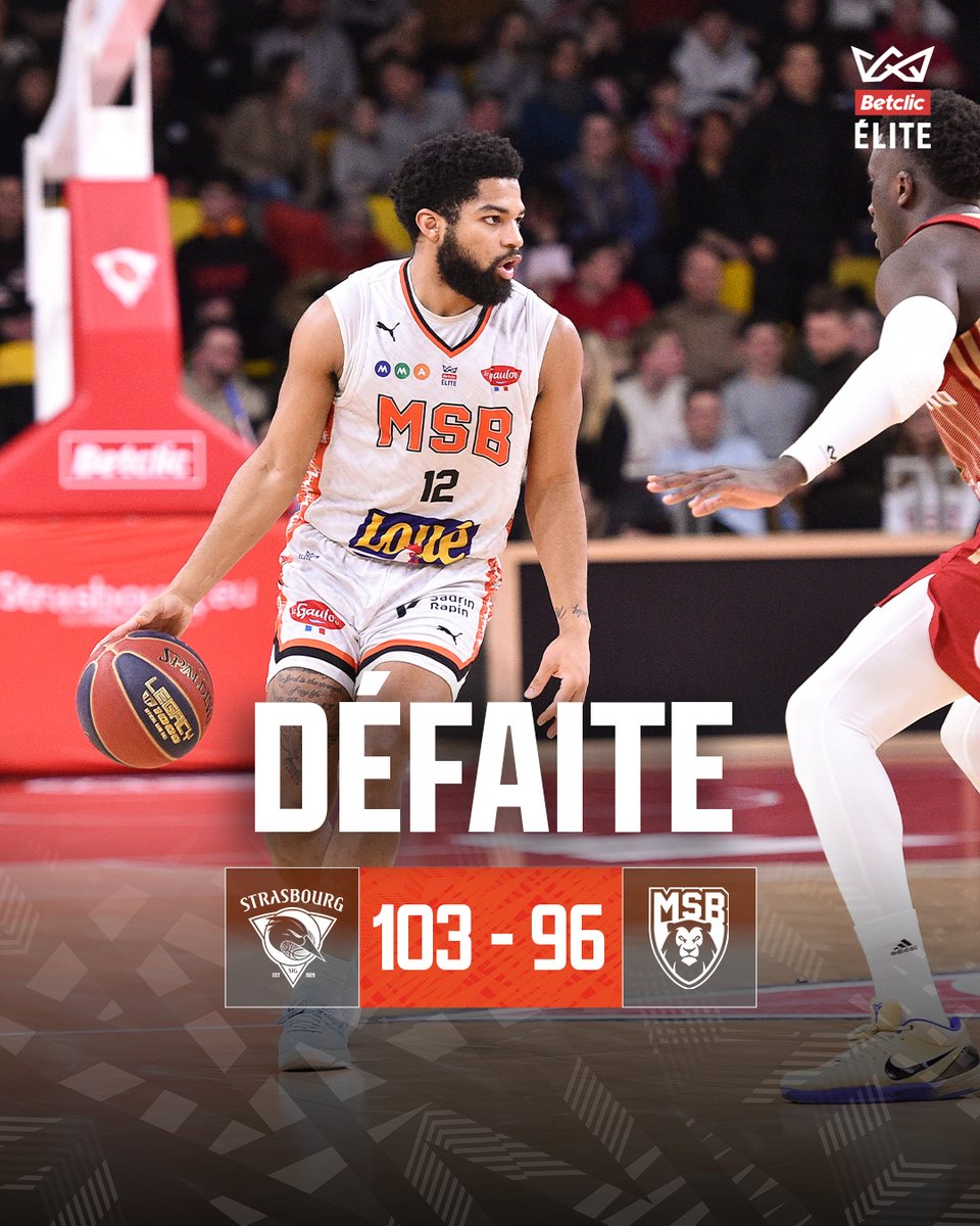 Dans un match ultra offensif des deux côtés du terrain, la <a href="/sigstrasbourg/">SIG Strasbourg</a> a été plus forte dans ce dernier quart et remporte cette bataille.

🔜 Rendez-vous mercredi à Antarès pour un gros choc de <a href="/BasketballCL/">Basketball Champions League</a> contre Rytas Vilnius 👊