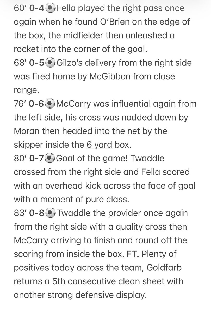 CCFC Saturday tweet media