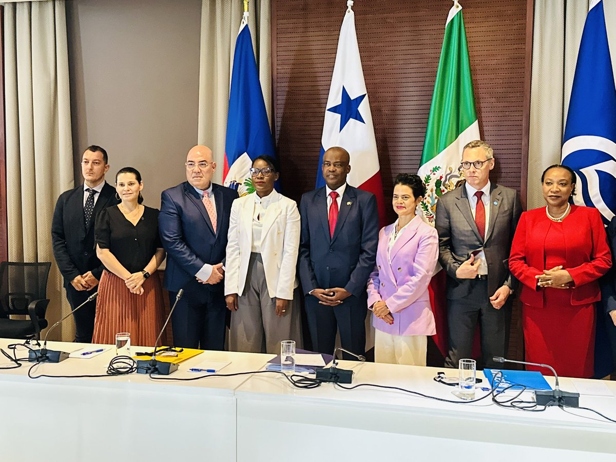 WanjaKaaria's tweet photo. I was pleased to join the WFP Regional Director @lenasavelli1 Resident Coordinator & partners from #Haiti & rest of Latin America and the Caribbean in Panama for an ACS-led meeting to develop a regional emergency support roadmap for #Haiti.

With only 24% of $908 million needed for 2025 funded, the roadmap focuses on concerted resources mobilization, strengthening regional coordination, and delivering emergency assistance more predictably and at scale.

The goal: support over six million Haitians facing severe humanitarian needs in 2026.

#HumanitarianResponse #RegionalSolidarity #ACS #LAC
@UNHaiti @WFP_Haiti