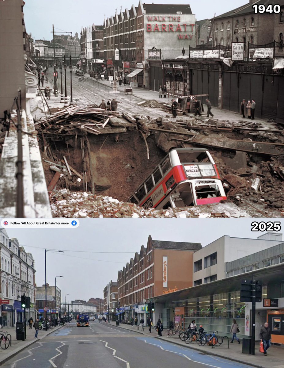 Balham High Road in South West London Tragedy struck Balham High Road in south west London on the evening of 14 October 1940 when a 1,400 kg German armour piercing bomb punched through the road above Balham station and detonated deep below, collapsing parts of the tunnels.