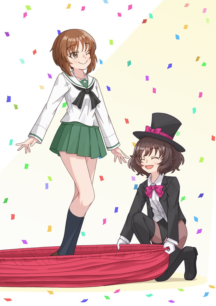 モンちゃん　ガルパン 西住流早着替え🎩 （1/3） #ガルパン