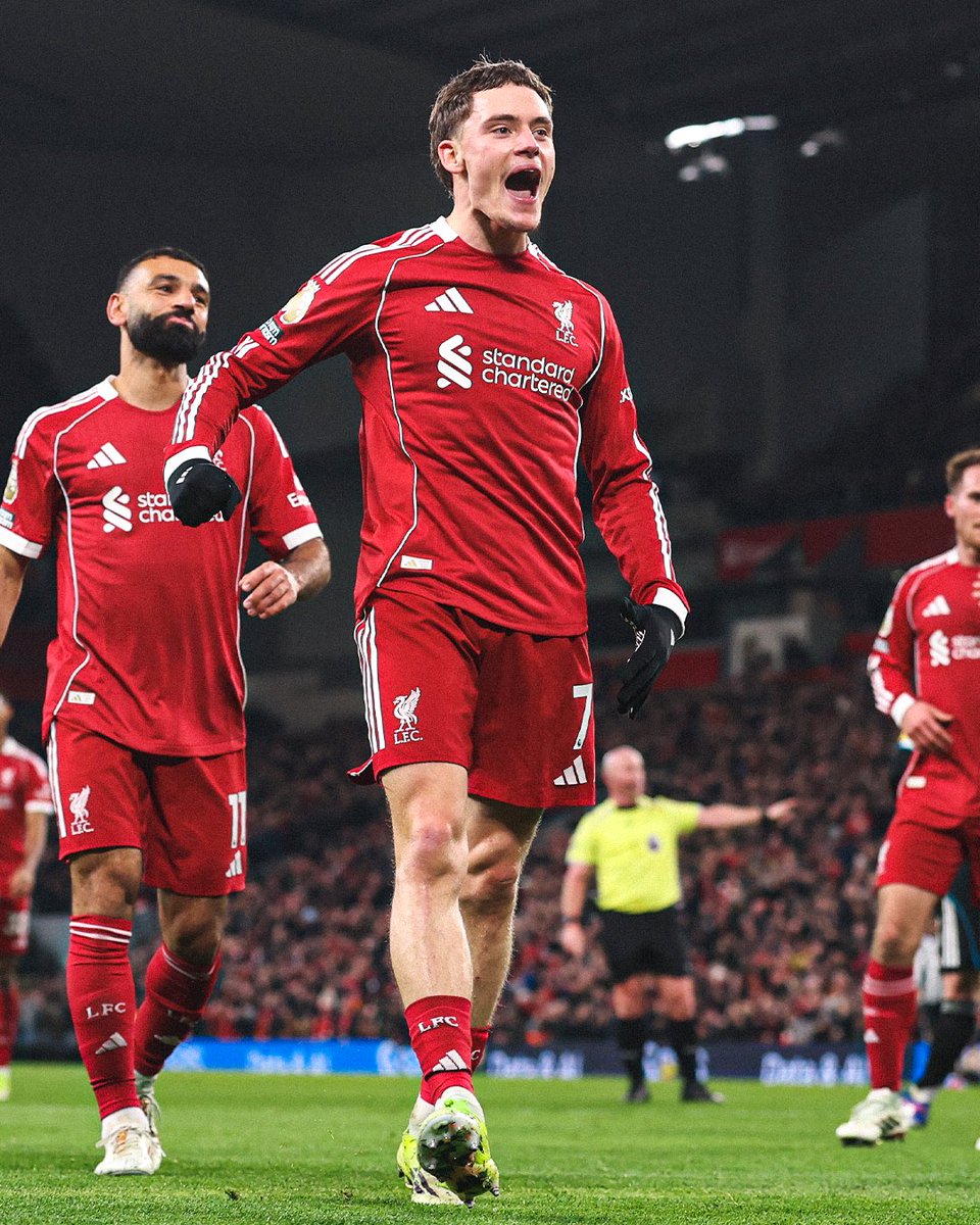 footballontnt's tweet image. Florian Wirtz in his last 11 games in all competitions:

⚽️ 6 goals
🅰️ 3 assists

On fire for Liverpool 🔥