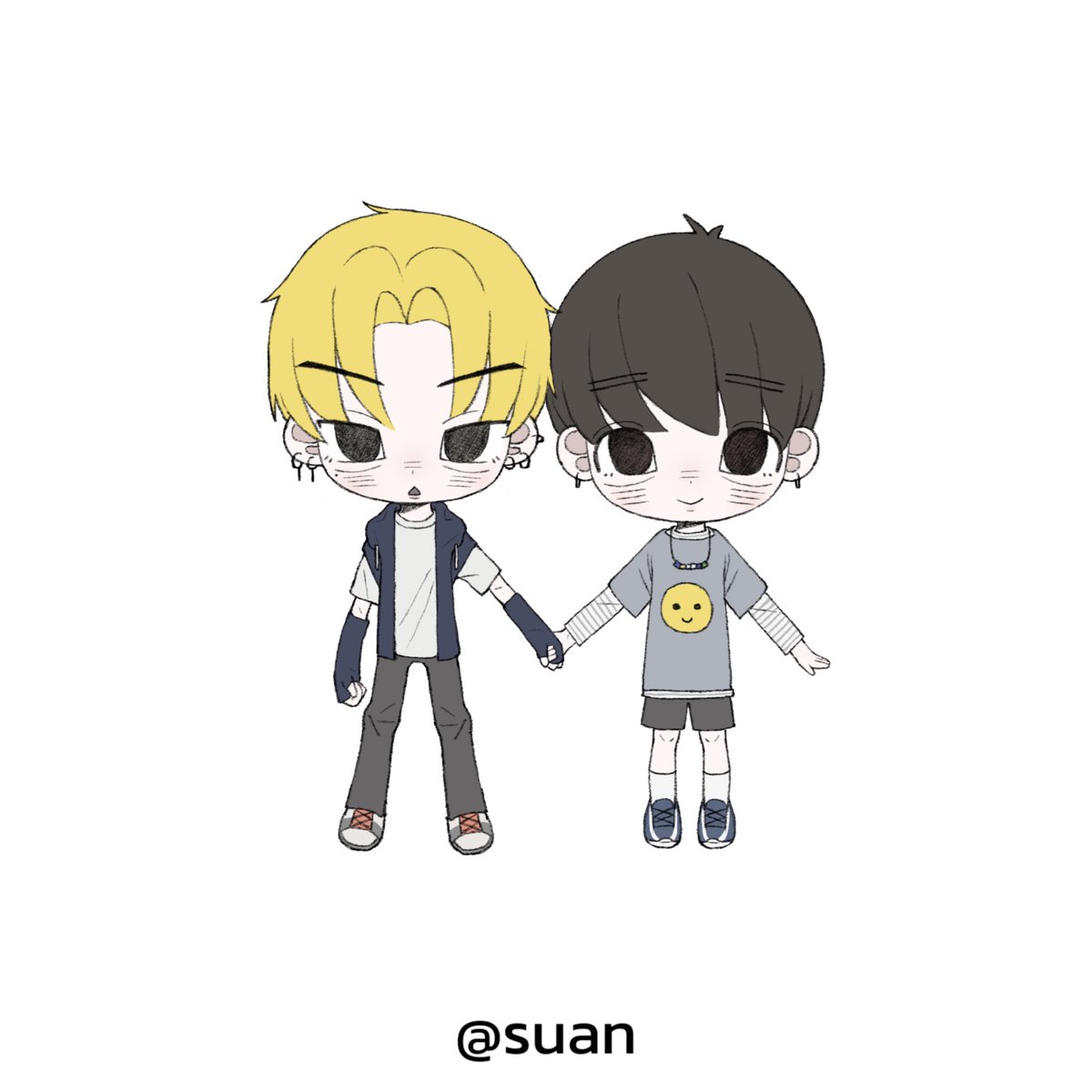 xiaom33's tweet photo. hand in hand.
#연밤 #쭈뀨미즈 #beomjun #YEONGYU #fanart https://t.co/v07ER0jXh3