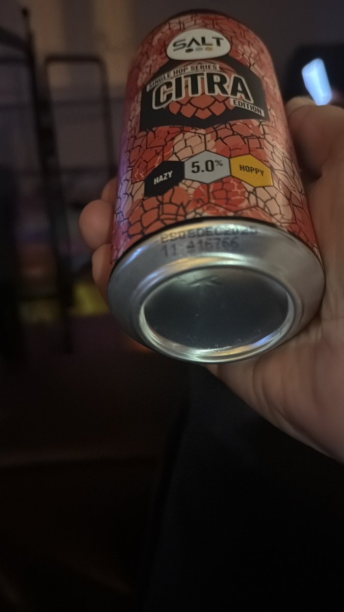<a href="/asda/">Asda</a> purchased a tin of <a href="/SaltBeerFactory/">SALT</a> ‘Citra’ in your Morriston store today, very frothy on opening and did not taste good, best before date on can 8th December 2025!