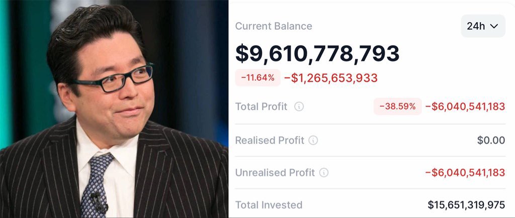 Lcripto25's tweet image. 🚨 A Bitmine de Tom Lee agora acumula um prejuízo não realizado de US$ 6 bilhões em suas reservas de ETH.
Esse mercado não é pra amadores, a parte boa e que ele ainda pode recumperar esse prejuízo futuramente!