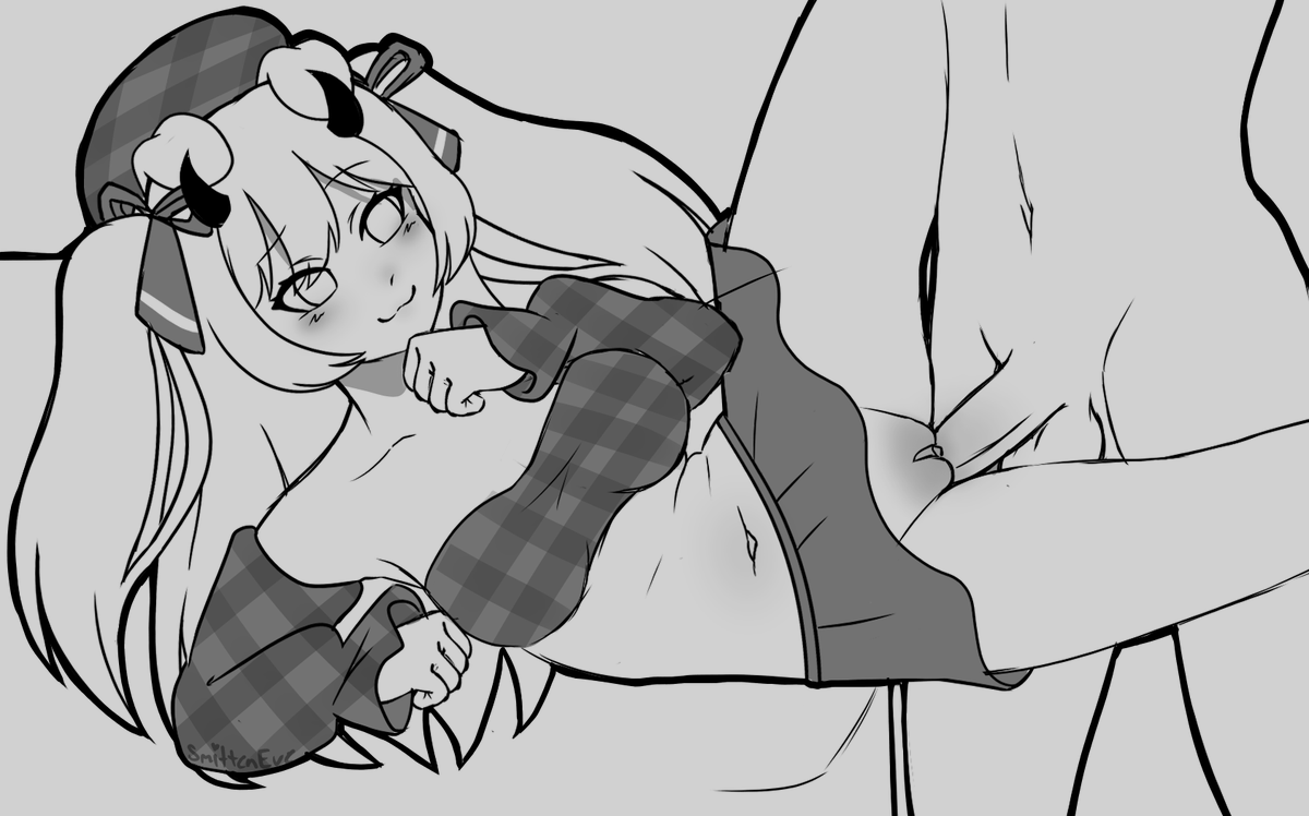 This doggy idol wants your help 'stretching'!~❤️

NSFW VGen sketch for @/TidalFlux.
Thank you for letting me draw such a cutie!~❤️

#lewdtuber #vgencomm #nsfwtwt