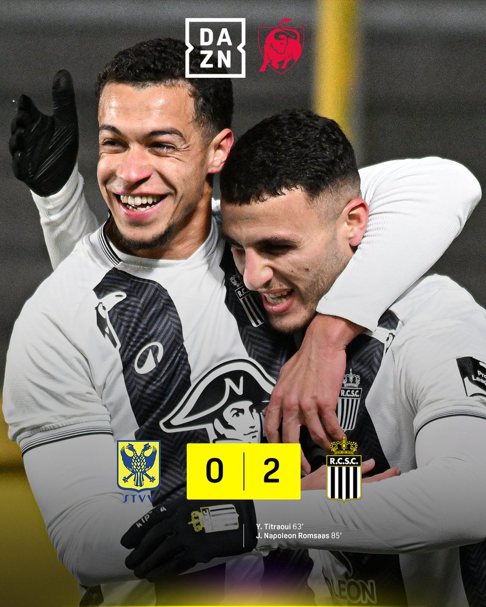 DAZN_BEFR's tweet photo. FT | Avec 4️⃣ victoires consécutives, les Zèbres intègrent le top 6️⃣. 🦓📈 #STVCHA https://t.co/wSGwkZ5fkf