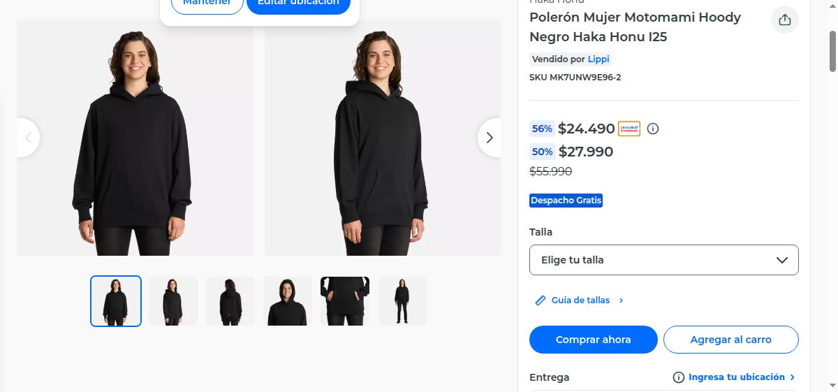 mioferta_cl's tweet photo. 📣 Polerón Mujer Motomami Hoody Negro Haka Honu I25 
 
 ➡️ https://t.co/nVkE43Wgqu 
 
🏬 Tienda: https://t.co/wVuNSWA8Zl 
🔥 Precio Oferta: $24.490 
💰 56%% Descuento 

#RoyalRumble #VamosColoColo Ortiz Vidal Limache https://t.co/yUgr9ImeD0