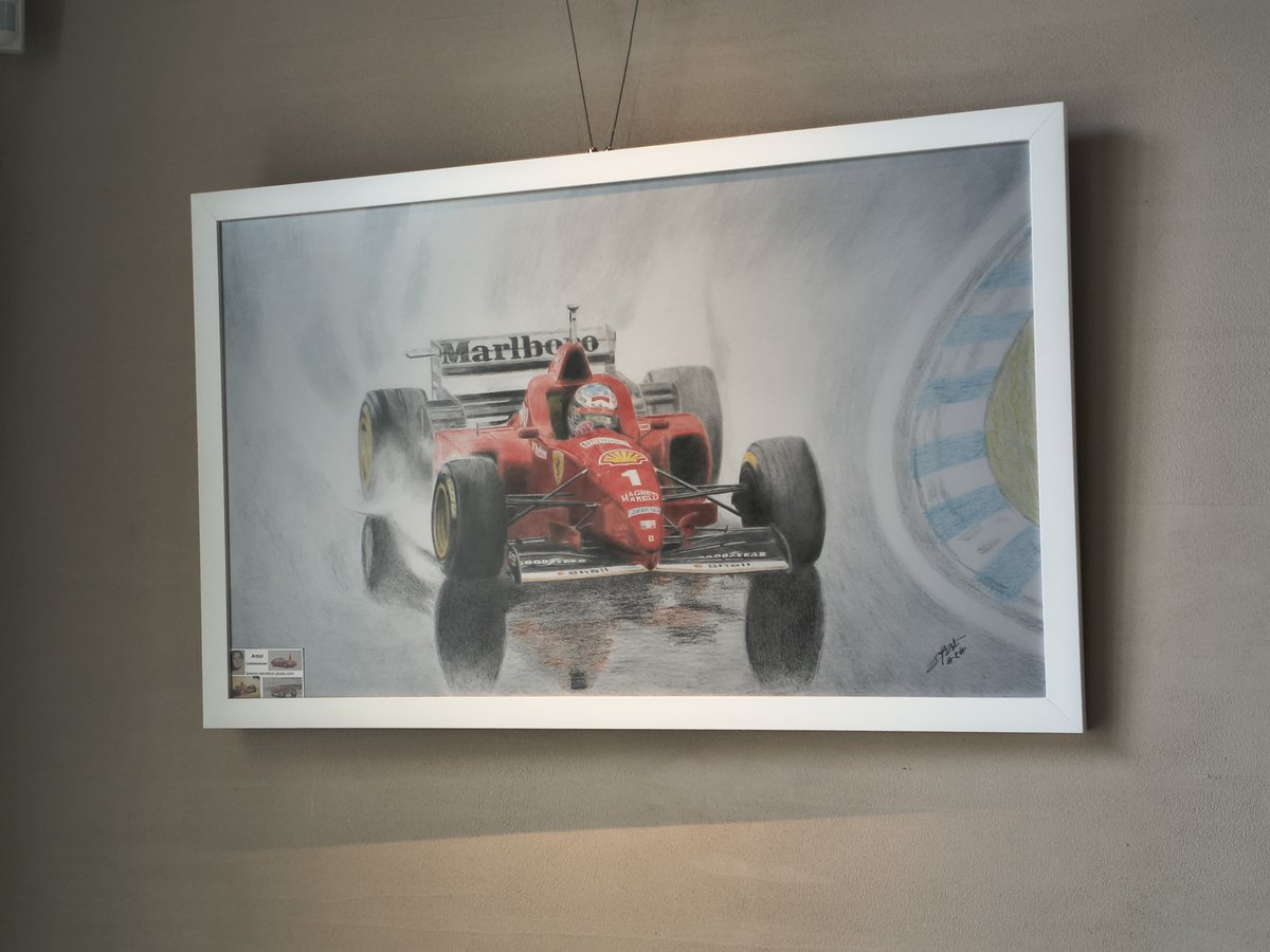 Another of my series "Greatest victories ever" first Schumacher's one with Ferrari at Spain '96 going 3" faster than anyone ! Enjoy at home this outstanding memory : lorenzo-benetton.pixels.com
#schumacher #ferrari #artwork #formula1 #handmade #madeinitaly #homedesign #interiordecor