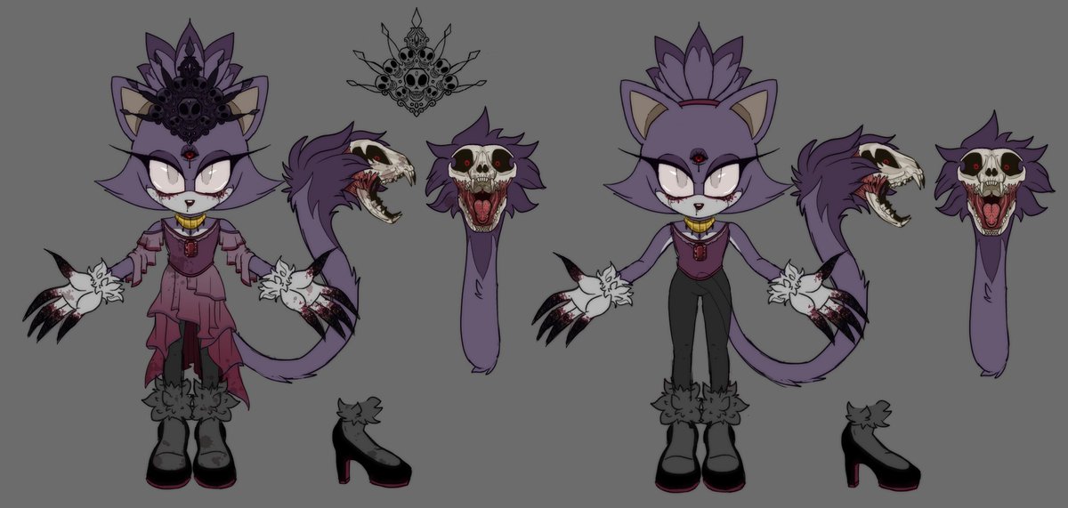 StarburstSonic's tweet image. Here is my first ever exe. as well as a ref sheet for her. This is the Queen of ash. A blaze exe Mixed with Sonic and the black knight, and themed around Medieval Times and the horrors that came from that era. #sonicexe #blazeexe #blazethecat #SonicTheHedgehog
