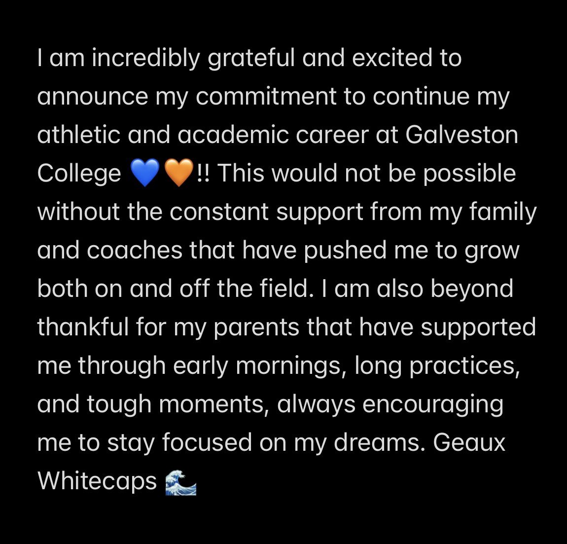 CharlieB_Kyle's tweet photo. All Glory to God!! 💙🧡 @GCWhitecapSB @CoachKRaines @ExtraInningSB @PrepSoftball @hotshotsnation @MaxPreps @GeauxPrepsSWLA https://t.co/5BRAsTch5n