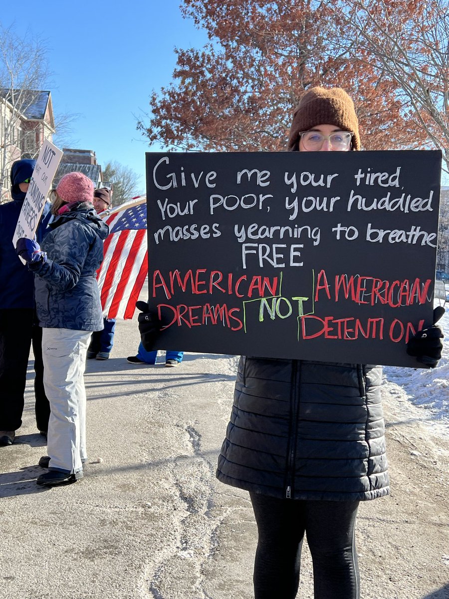 Some final photos from the protest I went to recently for my town in #lewiston #Maine #nojusticenopeace #abolishice