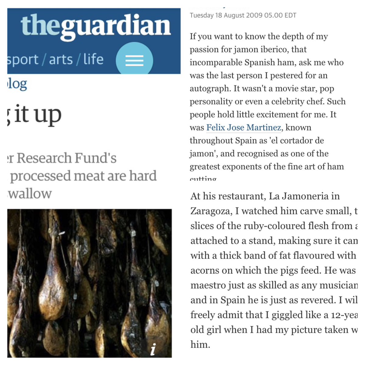 Félix @LaJamoneria tweet media