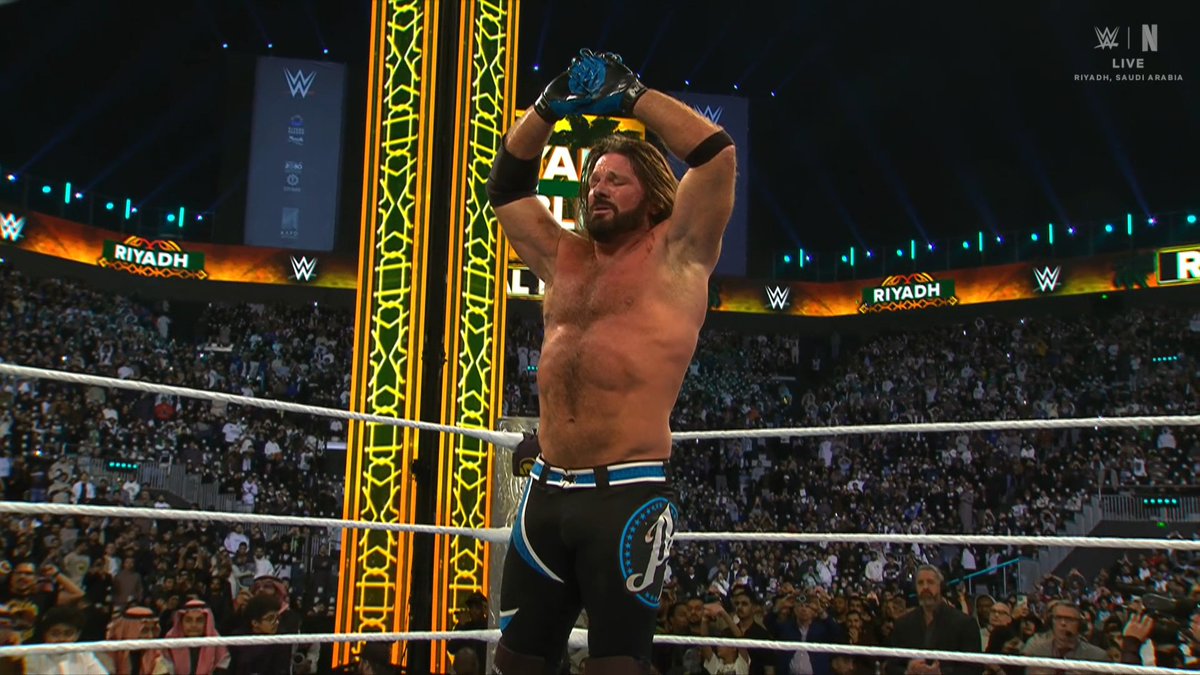 OmarTP16's tweet photo. Thank you @AJStylesOrg for being the one who made me love this sport, the GOAT leaves with a simply phenomenal career. #RoyalRumble #ThankYouAJ https://t.co/P1ggVx10jd