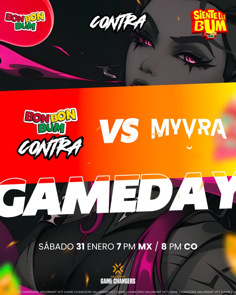 ¡Un encuentro más y venimos con el sabor a tope! 🍬 Listos para ponerle toda la dulzura a este Kick Off y asegurar el siguiente paso. ¡Vamos niñas, que lo bueno apenas comienza!
✨🔥 #LickAndDestroy📍⚡

🥊 <a href="/Myvraesports/">MYVRA by WaveLabs</a>
📺 twitch.tv/nella_rc_
 #SienteTuBum #VCTGameChangers