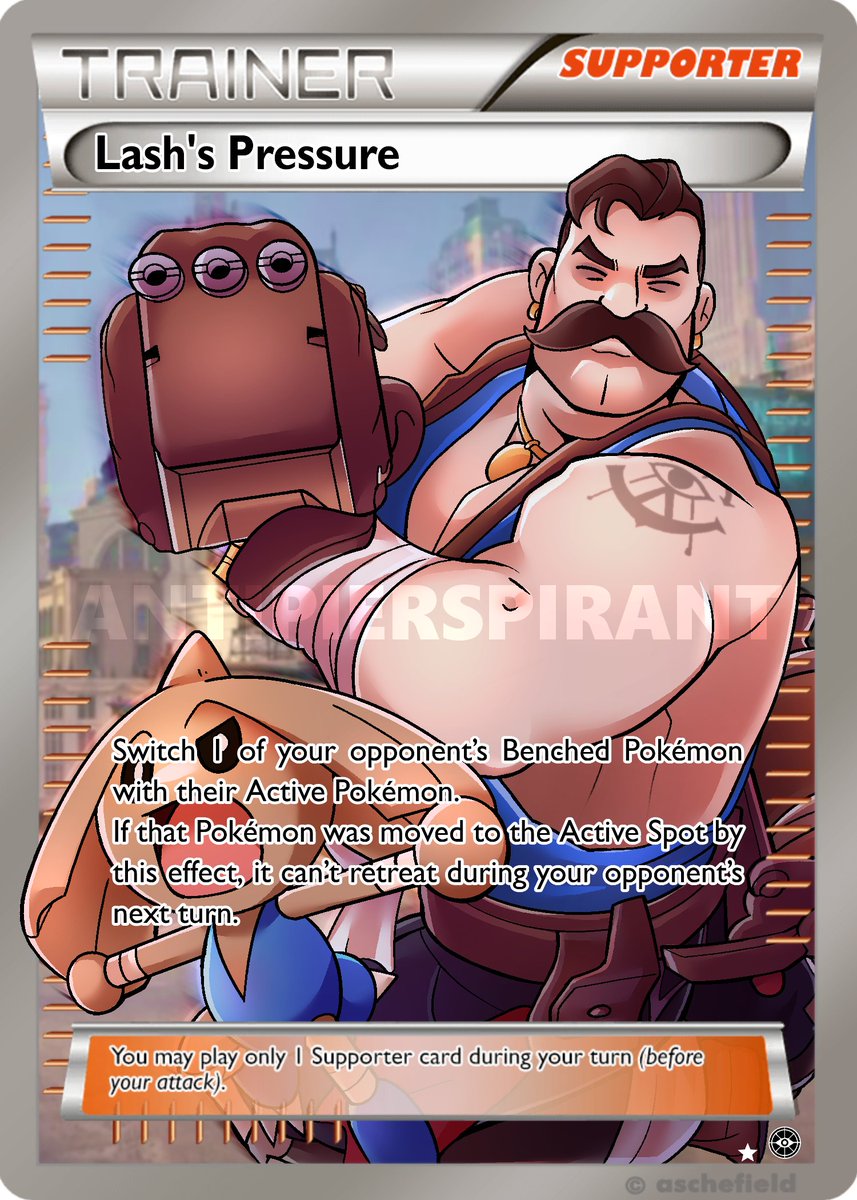 antipierspirant's tweet photo. Jacob Lash - Custom Pokemon Card
made for rumplefartskin32 <3 #deadlock #pokemon #pokemontcg https://t.co/i5xTsN7KAI
