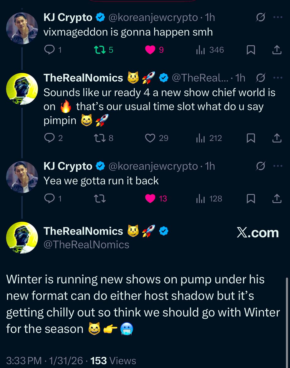 New show with <a href="/koreanjewcrypto/">KJ Crypto</a> coming soon on the all new Winternomics.tv last time we forecasted the next half decade of events including Covid &amp; #Brics so don’t miss this bch’s 🥶 $WNTV $Kazonomics