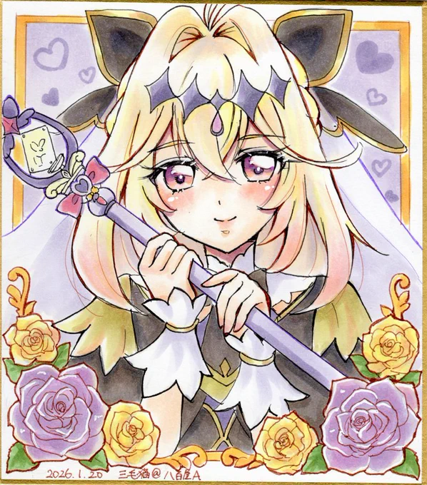 名探偵プリキュア、放送楽しみです! #キュアアルカナ・シャドウ #コピック