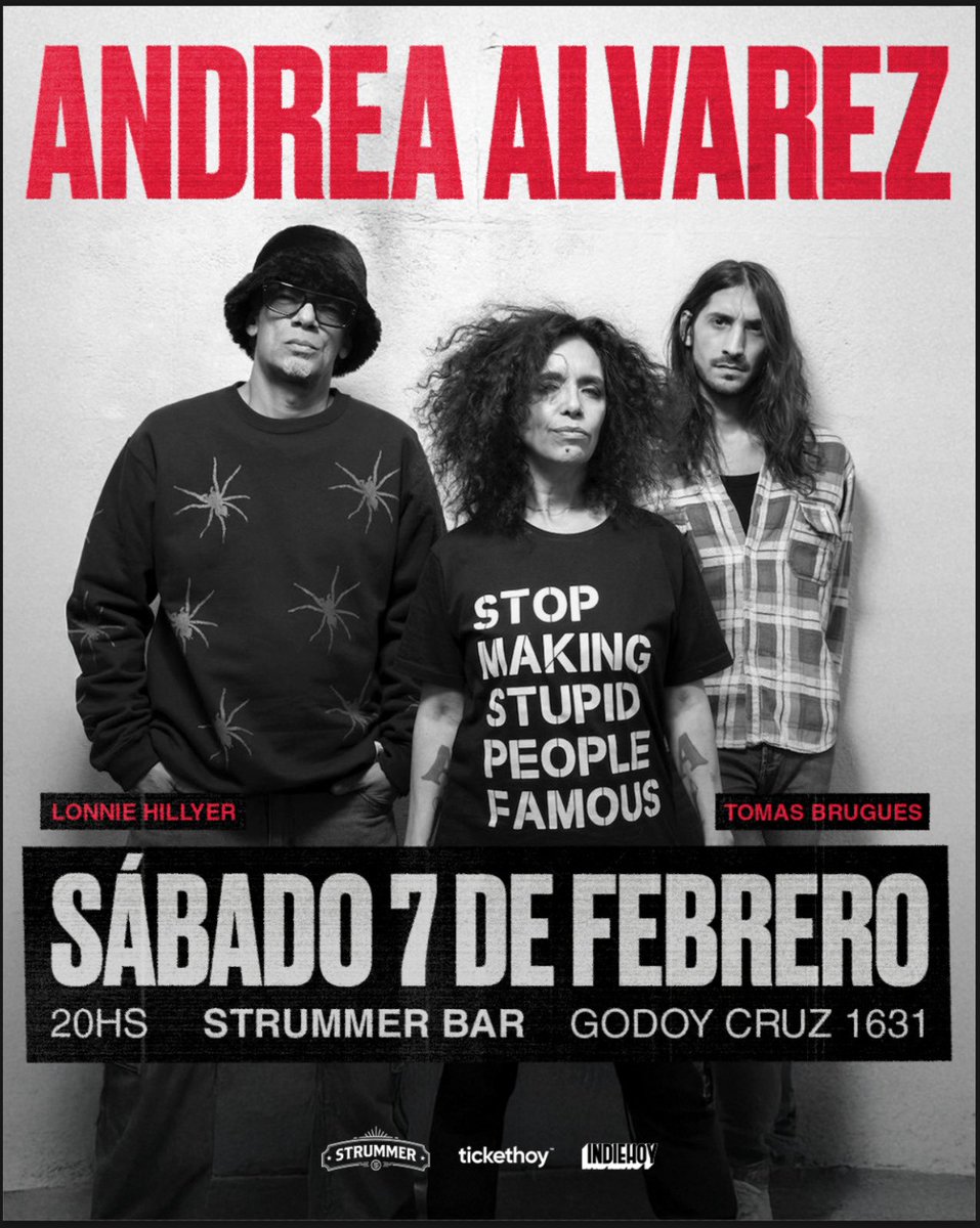 El sábado que viene tocamos en <a href="/StrummerBar/">StrummerBar</a> y la verdad es que gustaría ver a todo el mundo ahí porque quiero compartir eso que nos sale bien y es nuestro amor por la música y por el espíritu del rock. Las entradas están en <a href="/TicketHoy/">tickethoy</a> bue.tickethoy.com/entradas-music…