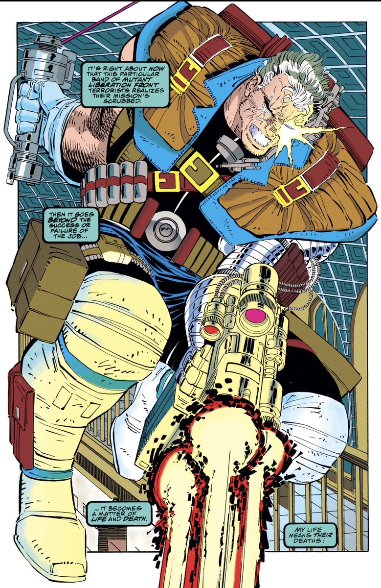 Daily_Cable's tweet image. Cable in Cable: Blood &amp;amp; Metal #1
Art by: @JrRomita 

#Cable #marvel #marvelcomics #art #comics #90scomics #90smarvel #90sxmen #comicart #xmen #xforce #mutants #90s #dailyCable #Cableaday