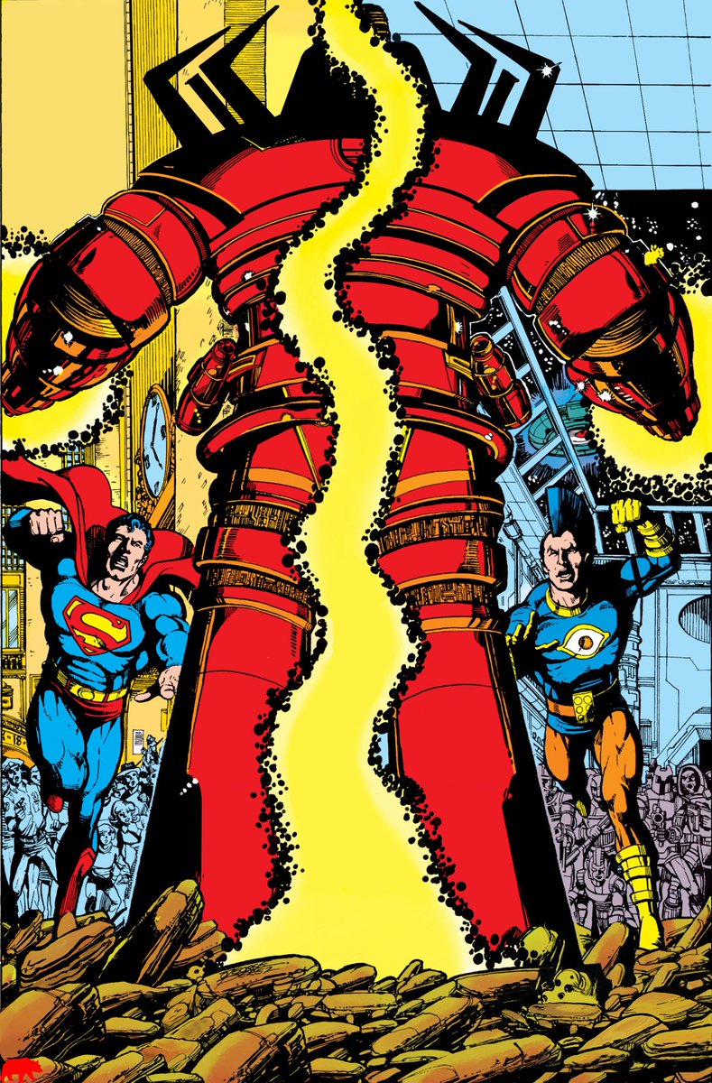 redbearuk's tweet photo. DC Comics Presents 61, Superman and OMAC (1983) by George Pérez.
Text removed and art restored to how I think it was meant to look.
#DC #dccomics #superman #omac #art #artist #pérez #georgepérez https://t.co/awLit5Llqb