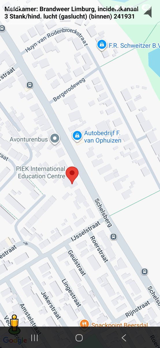 Gaslucht waargenomen, inzet hulpdiensten