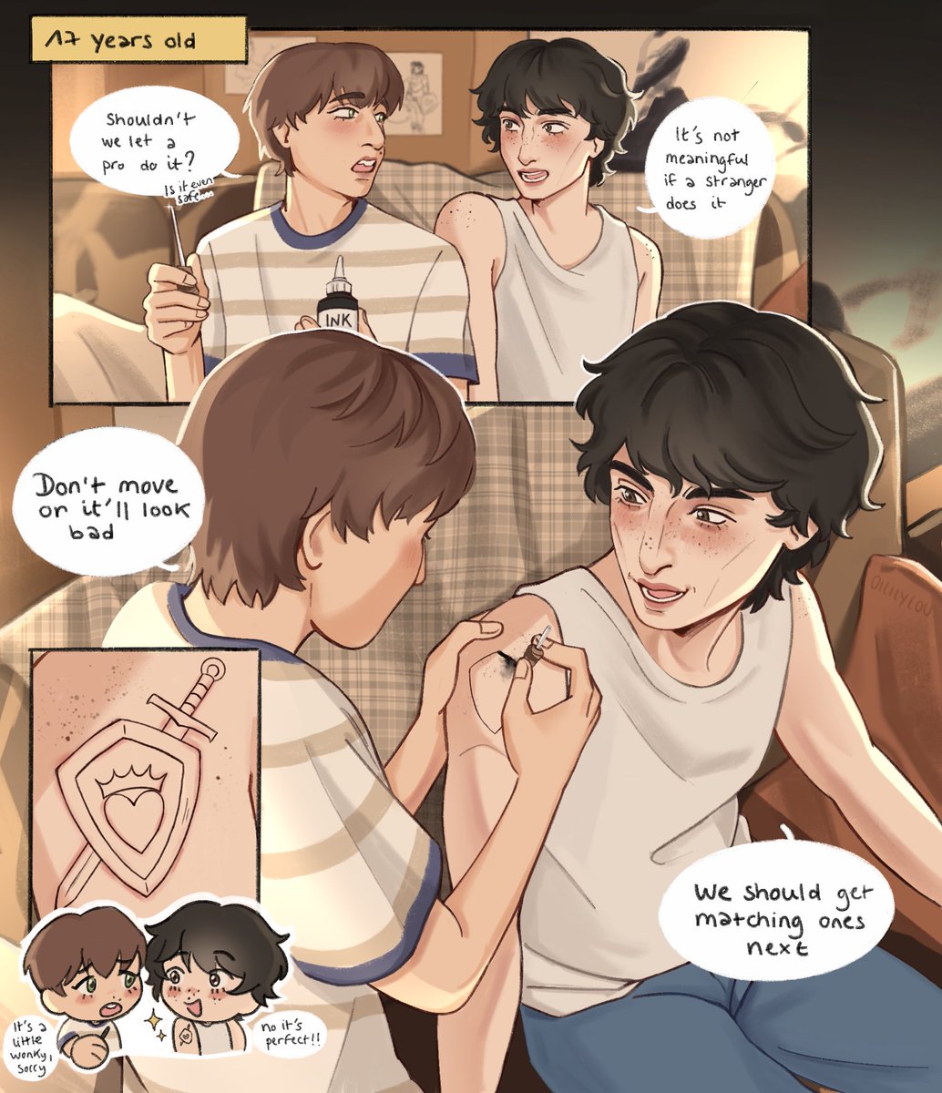oililylou's tweet photo. part 2, mike loves being will’s canvas #byler https://t.co/Xpy7GKqXEe