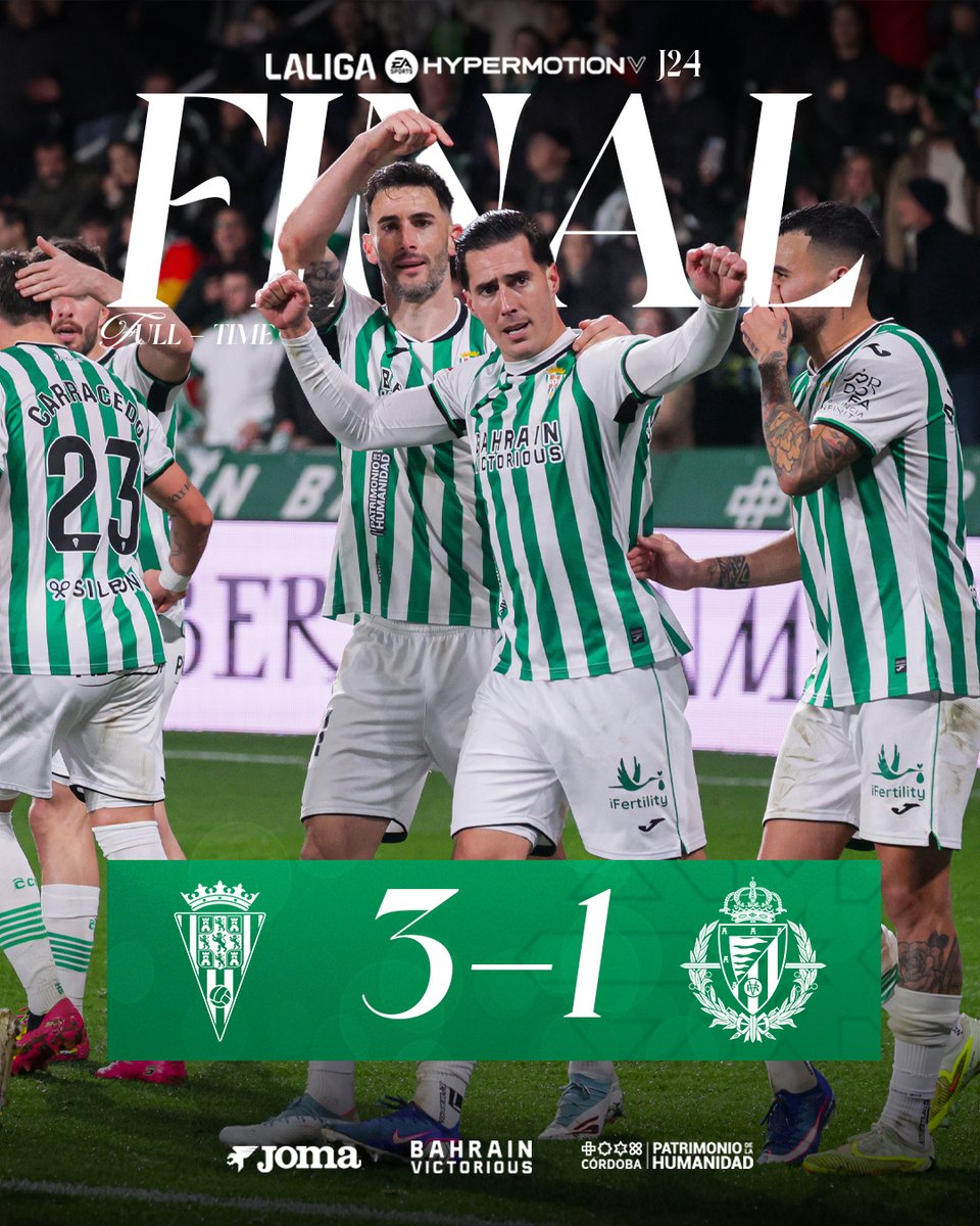 🏁 ¡FINAL! ¡FINAL! ¡FINAL! ¡FINALLL DEL PARTIDO!

🤍 ¡𝑳𝑶𝑺 3 𝑷𝑼𝑵𝑻𝑶𝑺 𝑺𝑬 𝑸𝑼𝑬𝑫𝑨𝑵 𝑬𝑵 𝑪𝑨𝑺𝑨! 💚

⚽️ Requena
⚽️⚽️ Sergi Guardiola

#CórdobaRealValladolid #LaLigaHypermotion