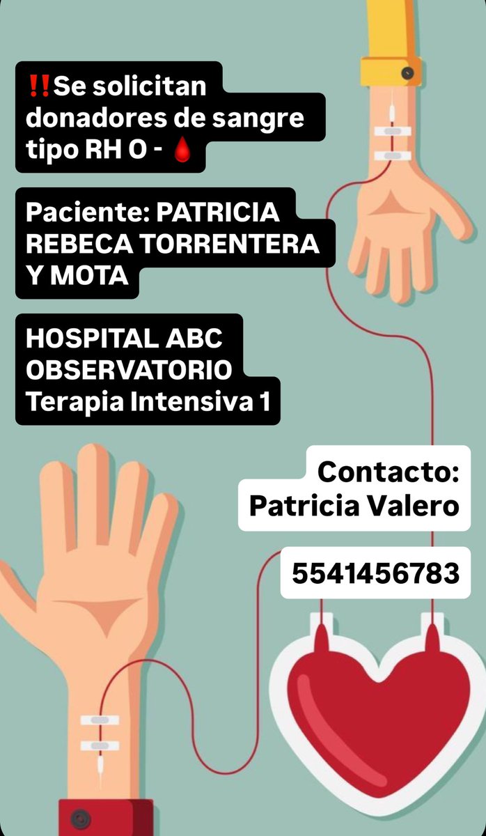 Amado público.
Si alguien puede donar, se los agradecería muchísimo, si no, por favor compartan para que llegue a la persona indicada 🙏🏻🩸
¡INFINITAS GRACIAS!
#DonarSangreSalvaVidas