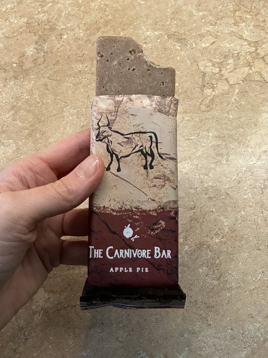 CarnivoreFriend's tweet photo. Today is the last day of January and the final day of #WorldCarnivoreMonth! All month long I have kept strictly to a dairy free #BBBE diet and it’s been incredible! On this last day before I do a few days of an egg fast I decided to celebrate with a little treat! That’s why I love @thecarnivorebar! Thanks to them, I have a yummy treat without making any sacrifices! This apple pie pemmican is an ideal choice for those seeking a delightful treat without the guilt associated with sugary, carb-heavy indulgences!
#Carnivore #CarnivoreDiet #Keto #KetoDiet