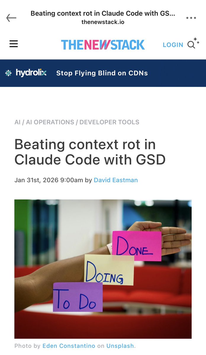 lowcap_hunter's tweet photo. oh shittt.. GSD just got featured in The New Stack 🤯

Conclusion

"We’ve seen that Claude, via GSD, is capable of detailed project planning, extracting sensible steps from a vague project. 

What is a little different is that this planning structure is managed directly by GSD — they were not defined by me.

Now, in order to drive the process, I did have to understand how planning works, but the questions were definitely “product” centred. 

Neither of us mentioned design principles such as CRUD directly, and I never discussed the target implementation platform explicitly.

In my next post, we’ll look at the SwiftUI application that GSD just cooked up and see how it performs."

https://t.co/4toi5x3Oor