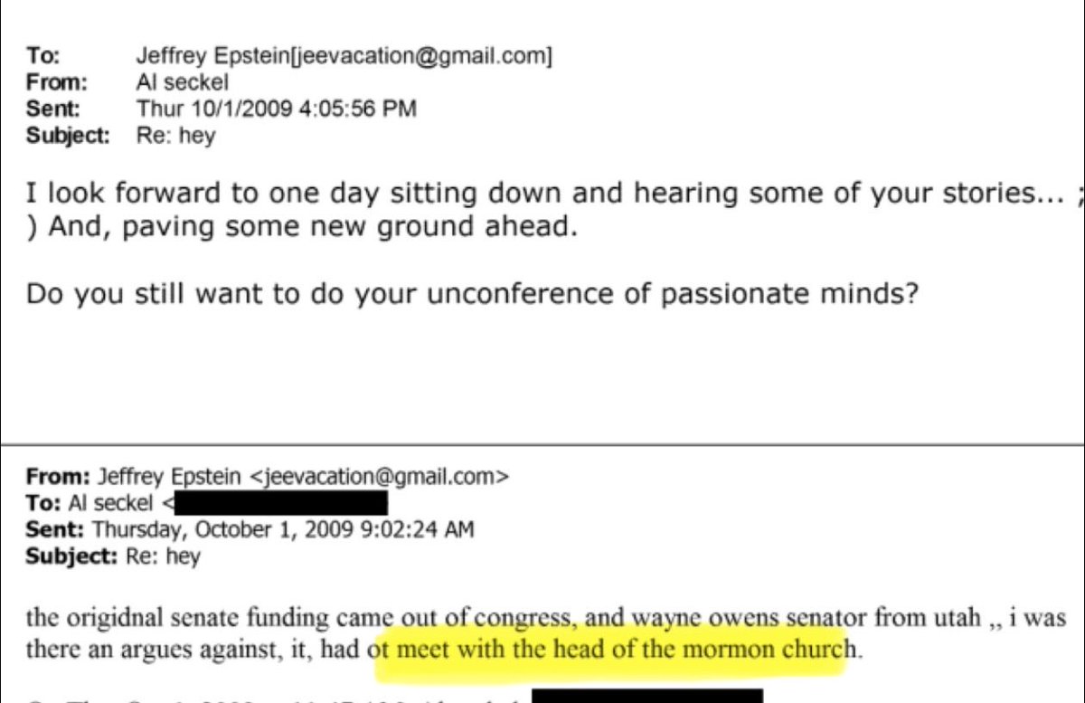 ldsabuse's tweet image. It was just a matter of time.

Jeffrey Epstein meeting with “the head of the Mormon church”. All credit to @AnthonyMilberg1 for the find.

This would be Thomas S. Monson… who just so happens to be the Mormon leader most often mentioned in allegations of ritual abuse.

Monson was…