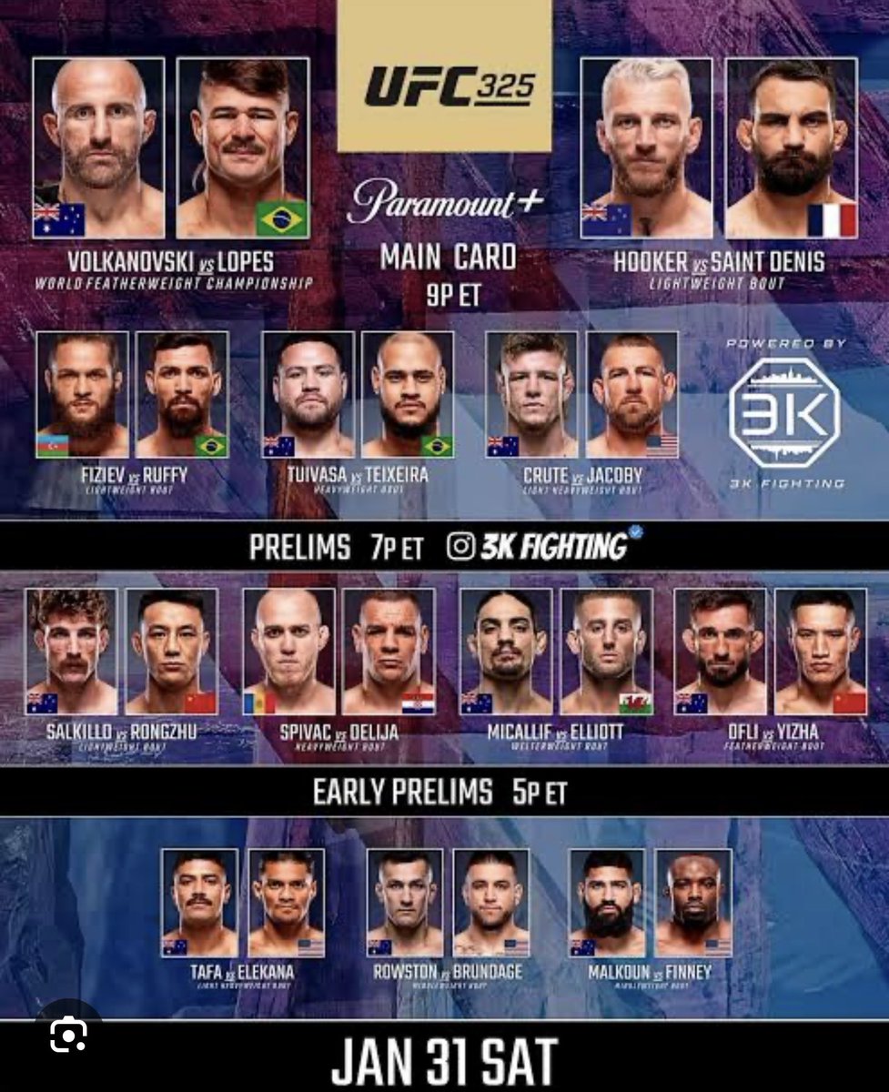 InfluencedBets's tweet photo. 💎🥊 𝗘𝗡𝗧𝗜𝗥𝗘 𝗨𝗙𝗖 𝗖𝗔𝗥𝗗 𝗙𝗥𝗘𝗘👇

❤️ $𝟱𝟬𝟬 𝘁𝗼 𝟮 𝗽𝗲𝗼𝗽𝗹𝗲 𝘄𝗵𝗼 𝗟𝗶𝗸𝗲 + 𝗥𝗲𝗽𝗼𝘀𝘁 𝗶𝗳 𝘄𝗲 𝗦𝗪𝗘𝗘𝗣

👑 𝗡𝗢 𝗢𝗡𝗘 𝗕𝗘𝗧𝗧𝗘𝗥 𝗜𝗡 𝗧𝗛𝗘 𝗜𝗡𝗗𝗨𝗦𝗧𝗥𝗬 𝗧𝗛𝗔𝗡 𝗜𝗡𝗙𝗟𝗨𝗘𝗡𝗖𝗘𝗗
 
💎🥊 Volkanovski ML -135 5u

💎🥊 2-Leg Parlay -135 5u
• Teixeira ML
• Benoit Saint Denis ML

🥊 2-Leg Parlay -120 4u
• Elekana ML
• Rowston ML

🥊 2-Leg Parlay +100 4u
• Sulangrangbo ML
• Yizha ML

🥊 Nakamura ML +120 3.5u
🥊 DOM Mar Fan ML -136 3.5u
🥊 Jacob Malcoun ML -133 3.5u
🥊 Rafael Fiziev ML -110 4u