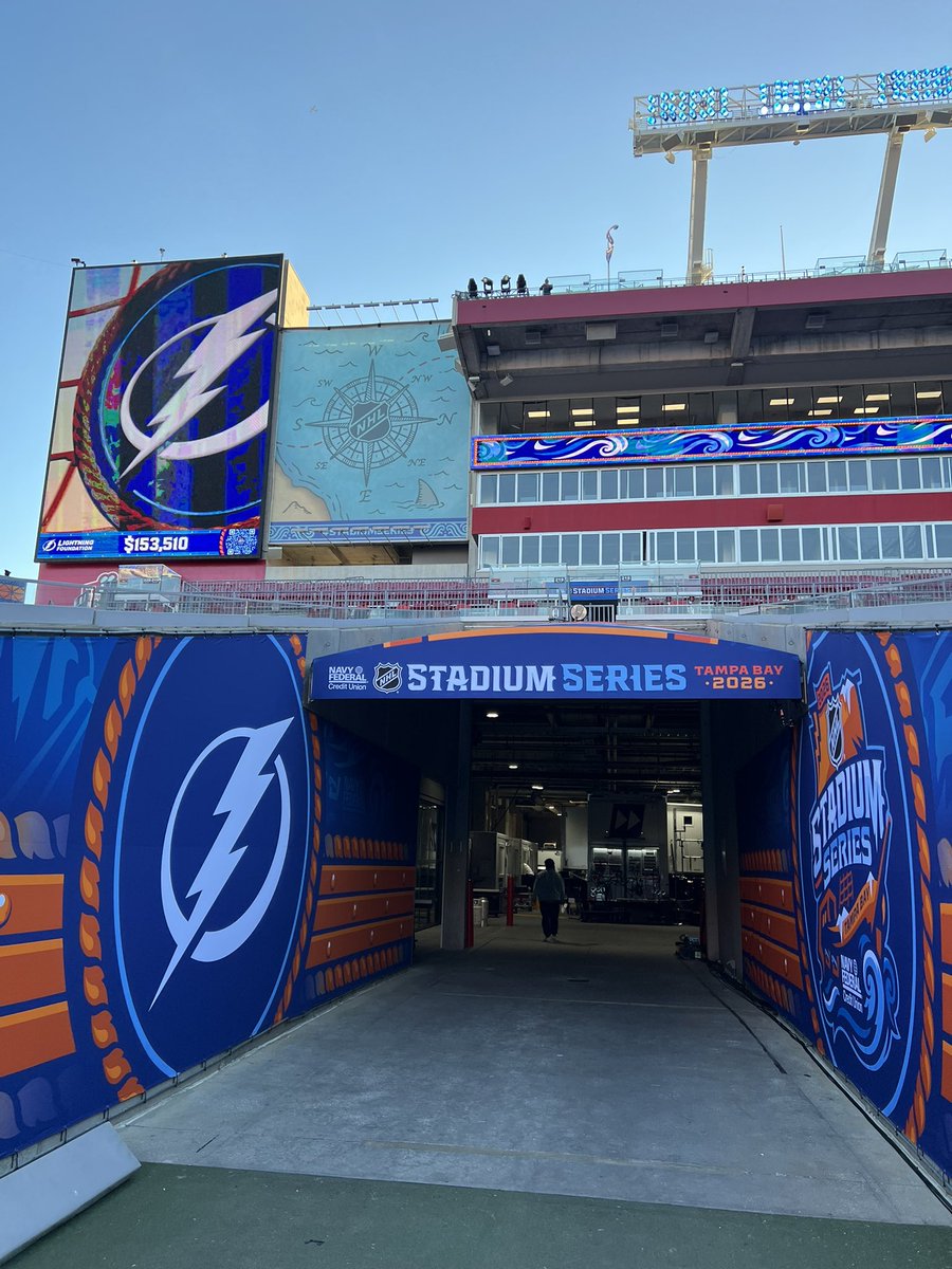 Finally had the chance to tour the finished product of an idea and dream that took a decade to become a reality…very surreal to say the least! So proud of our hometown! #TeamTampaBay
