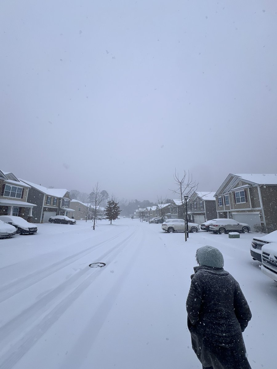 I’ve lived in Charlotte since 2020 and we’ve never come close to this much snow! 

Def enjoying the snow day! ❄️❤️